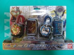 Photo1: Masked Rider Gaim - DX Gold & Silver Ringo Lock Seed Masked Rider Mars & Kamuro Set