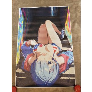 Photo: Canvas Print Re:Zero Kara Hajimeru REM lolipop Wall Art Poster (Frameless)