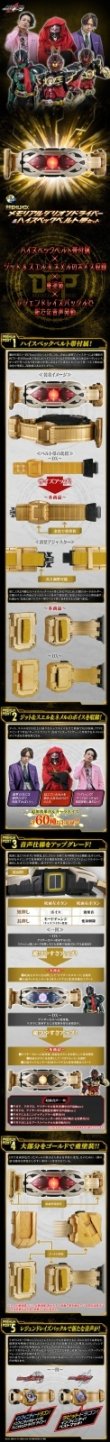 Photo3: Kamen Rider GEATS PREMIUM DX Memorial Zillion Driver & High Spec. Belt Set 『March 2026 release』
