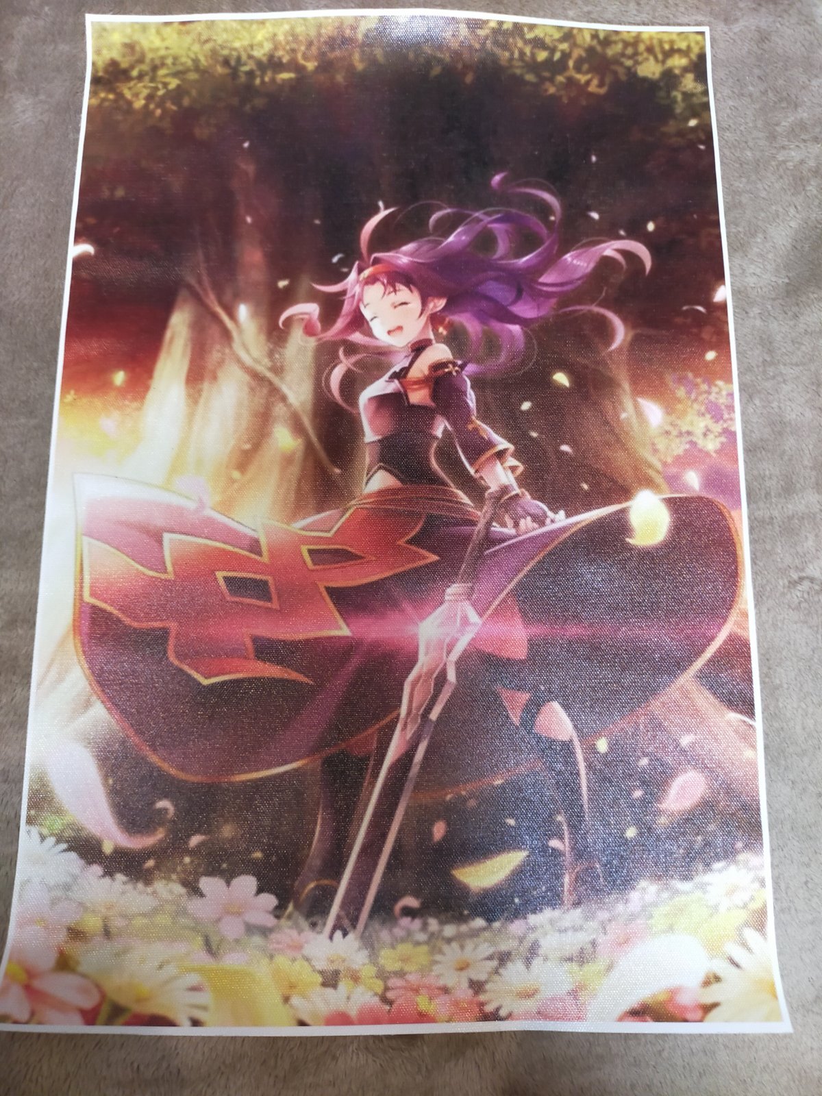 Photo1: Canvas Print Sword Art Online II Yuuki Wall Art Poster (Frameless)